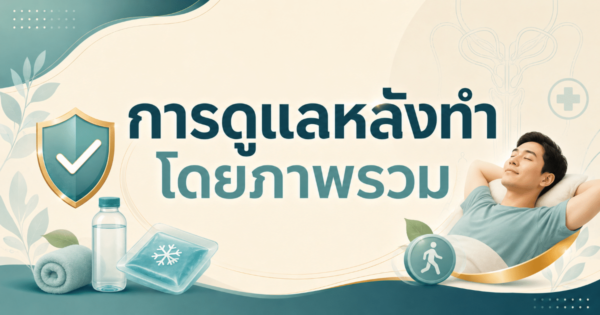 การดูแลหลังทำโดยภาพรวม