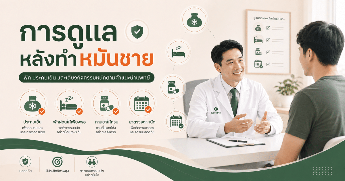 การดูแลหลังทำหมันชาย