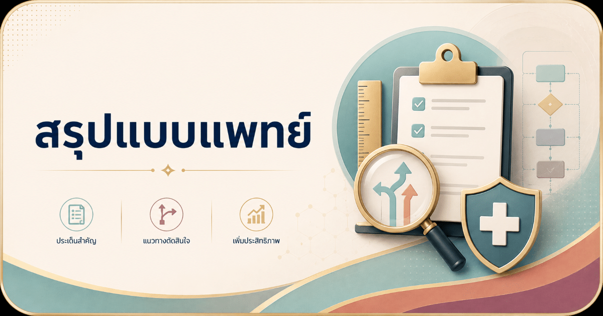 สรุปแบบแพทย์
