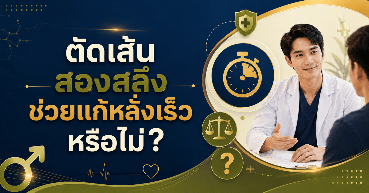 ตัดเส้นสองสลึงช่วยแก้หลั่งเร็วหรือไม่?