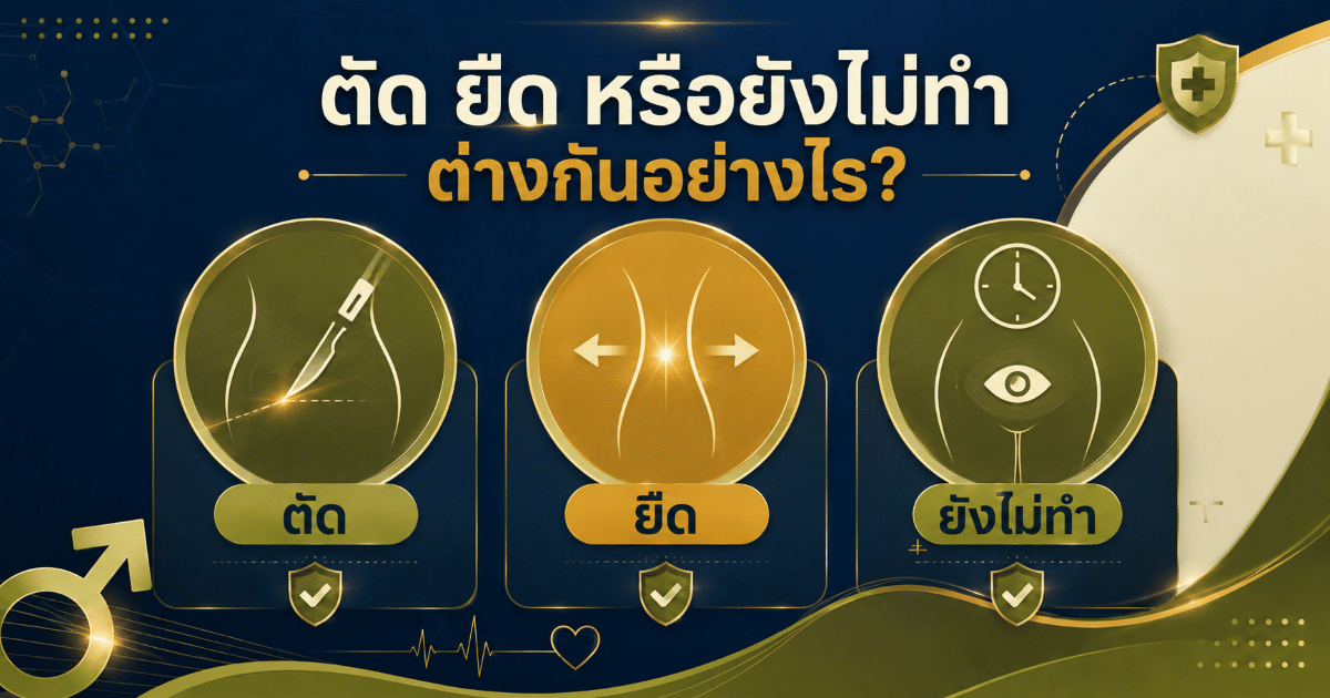 ตัด ยืด หรือยังไม่ทำ ต่างกันอย่างไร?