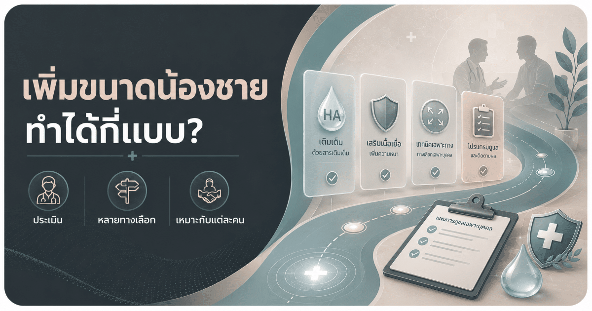 เพิ่มขนาดน้องชาย ทำได้กี่แบบ?