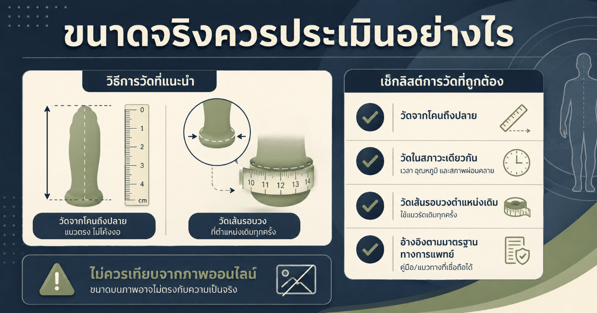 ขนาดจริงควรประเมินอย่างไร