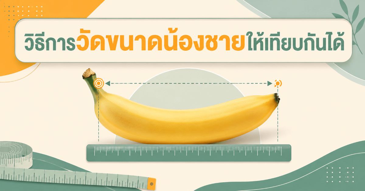 วิธีการวัดขนาดน้องชายให้เทียบกันได้