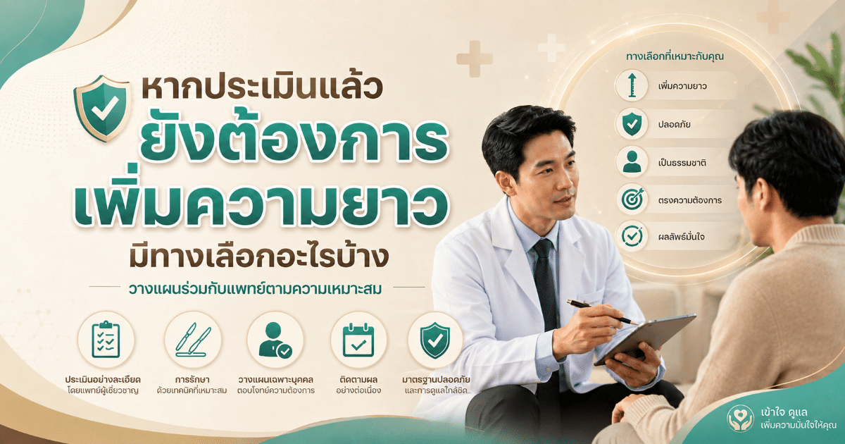 หากประเมินแล้ว ยังต้องการเพิ่มความยาว มีทางเลือกอะไรบ้าง