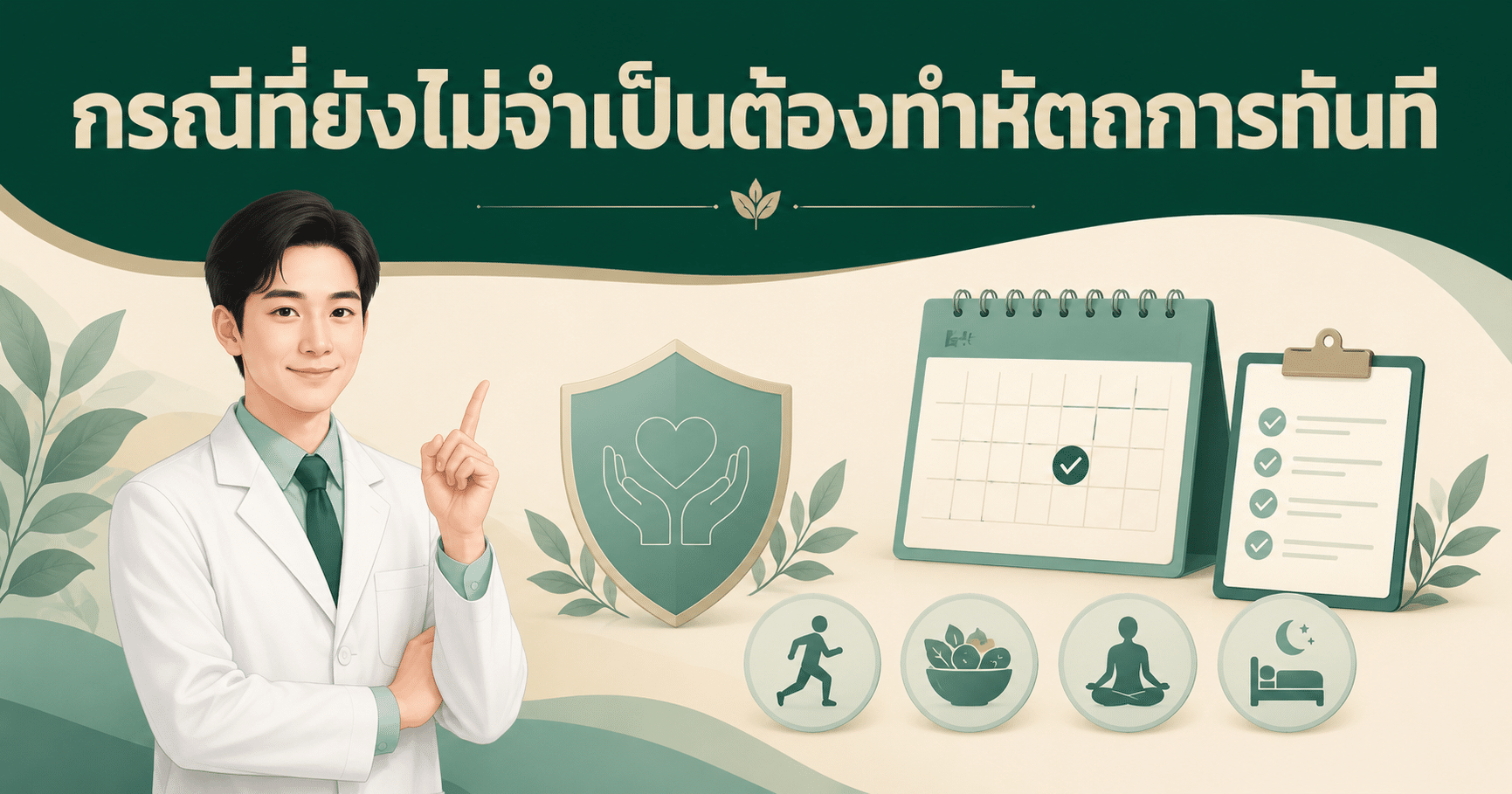 กรณีที่ยังไม่จำเป็นต้องทำหัตถการทันที
