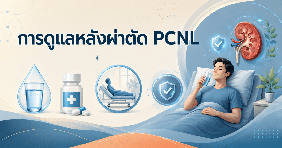 การดูแลหลังผ่าตัด PCNL