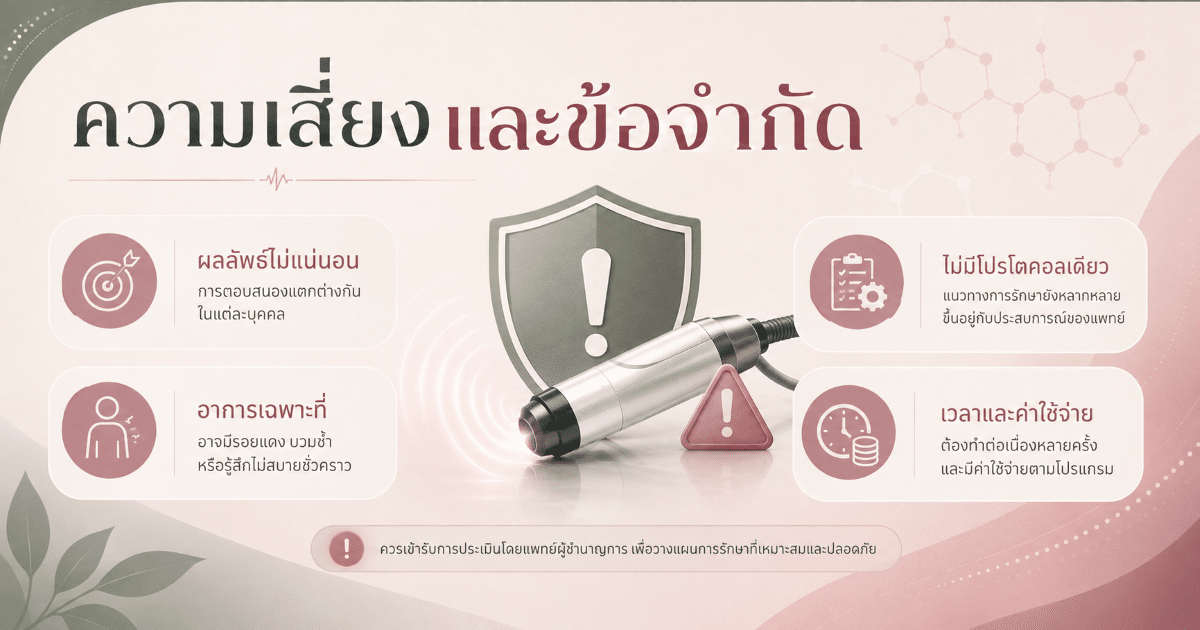 ความเสี่ยงและข้อจำกัด