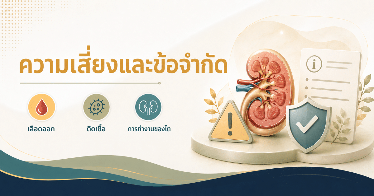ความเสี่ยงและข้อจำกัด