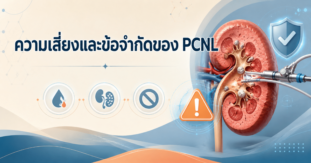 ความเสี่ยงและข้อจำกัดของ PCNL