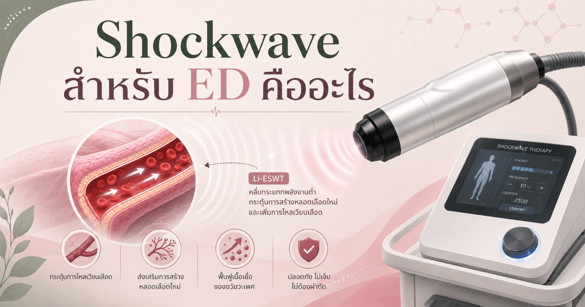 Shockwave สำหรับ ED คืออะไร