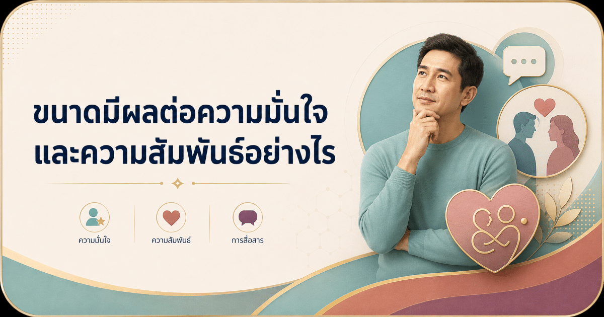 ขนาดมีผลต่อความมั่นใจและความสัมพันธ์อย่างไร