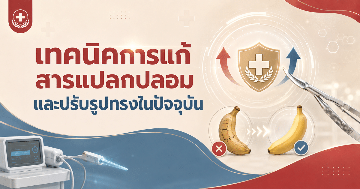 เทคนิคการแก้สารแปลกปลอมและปรับรูปทรงในปัจจุบัน