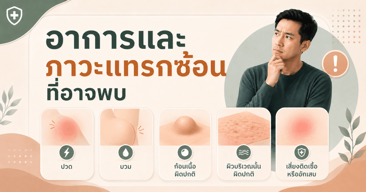 อาการและภาวะแทรกซ้อนที่อาจพบ