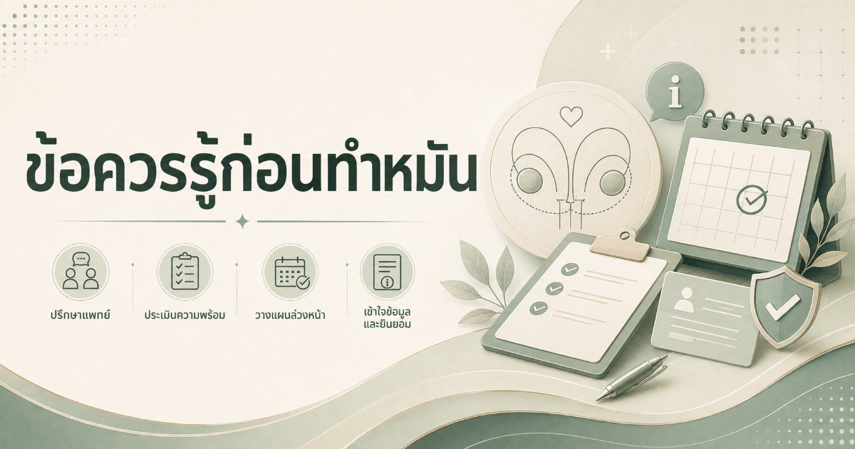 ข้อควรรู้ก่อนทำหมัน