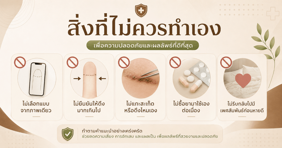 สิ่งที่ไม่ควรทำเอง