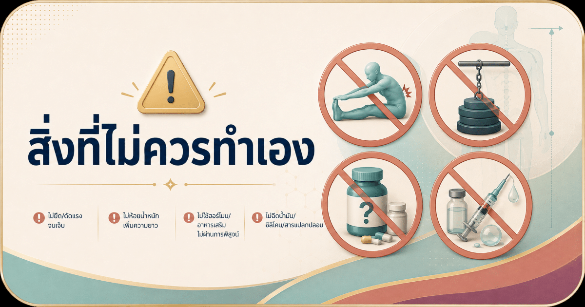 สิ่งที่ไม่ควรทำเอง