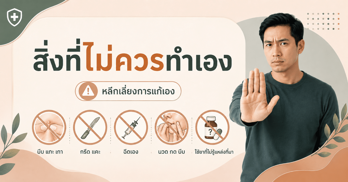 สิ่งที่ไม่ควรทำเอง