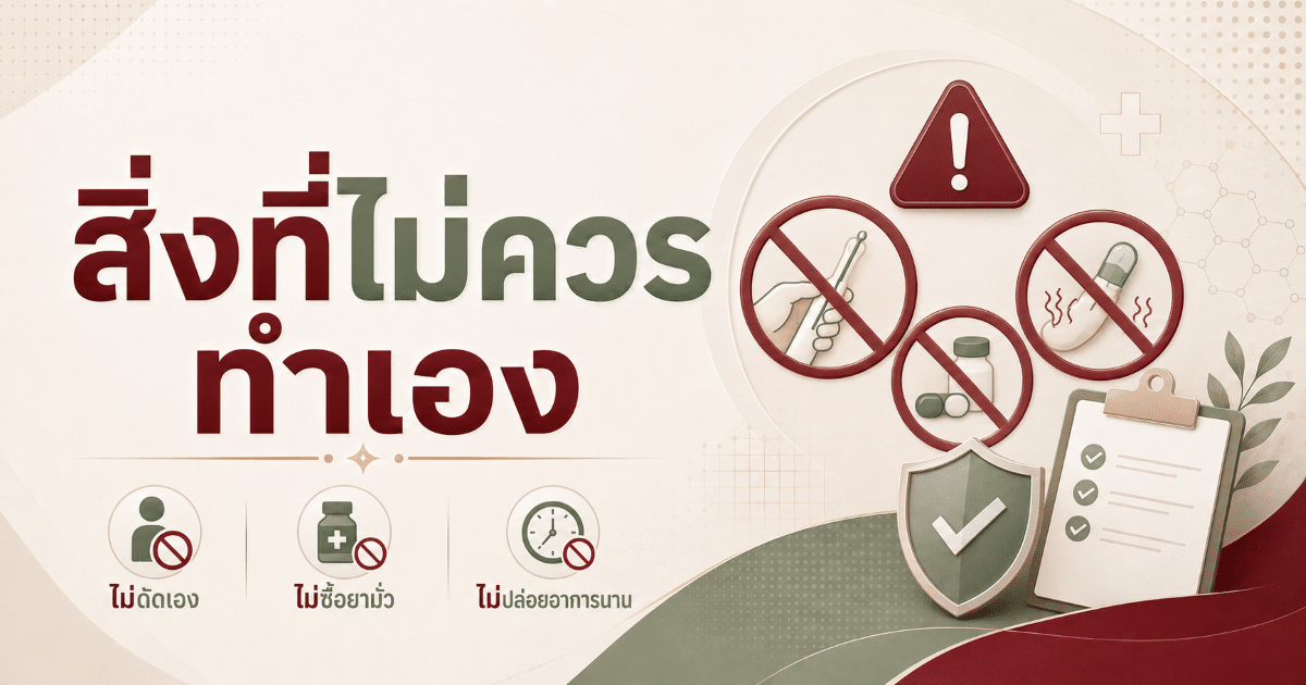 สิ่งที่ไม่ควรทำเอง