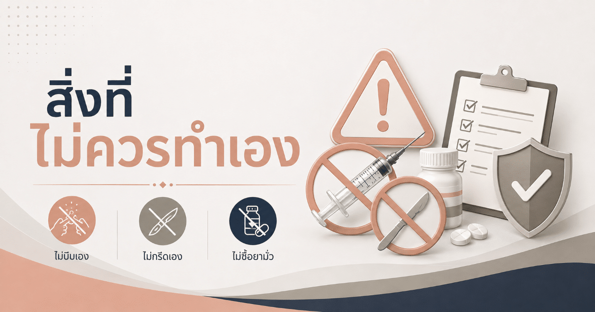 สิ่งที่ไม่ควรทำเอง