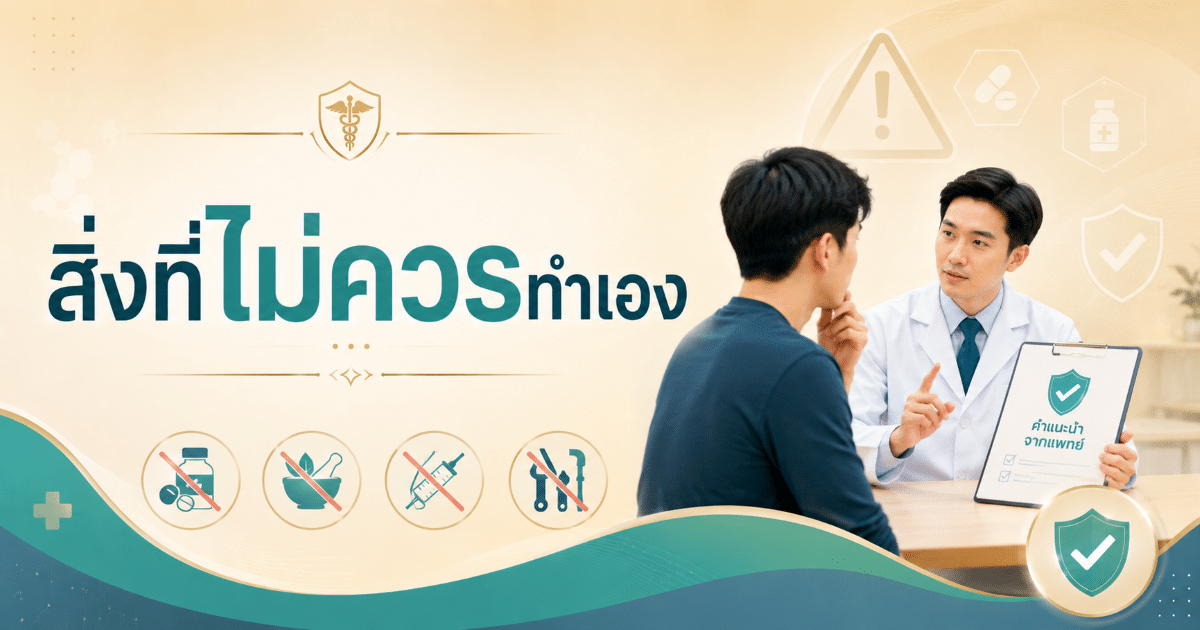 สิ่งที่ไม่ควรทำเอง
