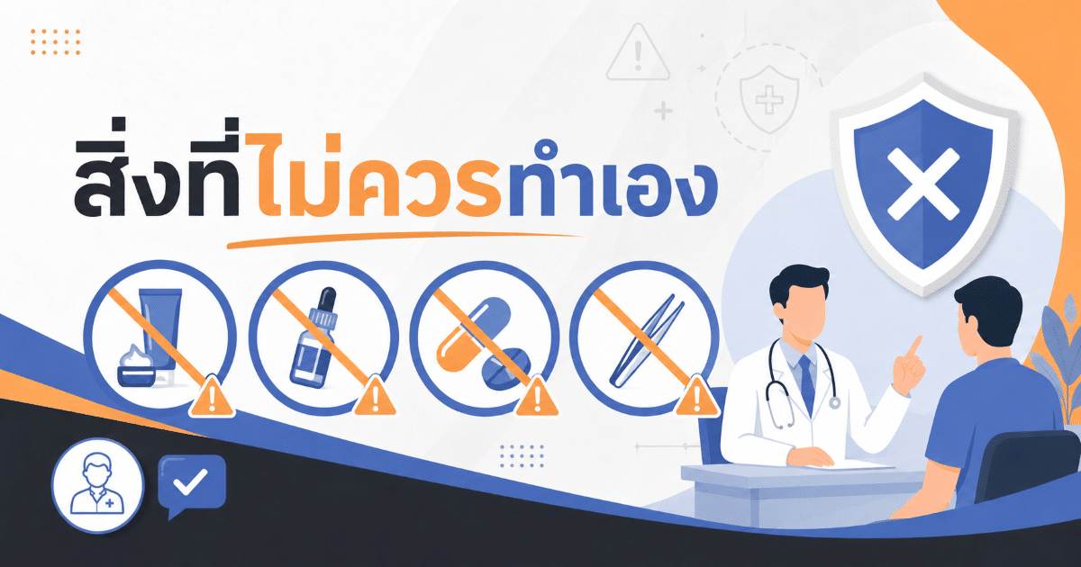 สิ่งที่ไม่ควรทำเอง