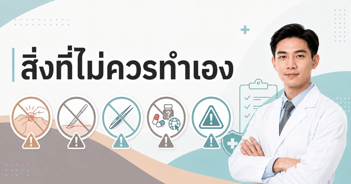 สิ่งที่ไม่ควรทำเอง