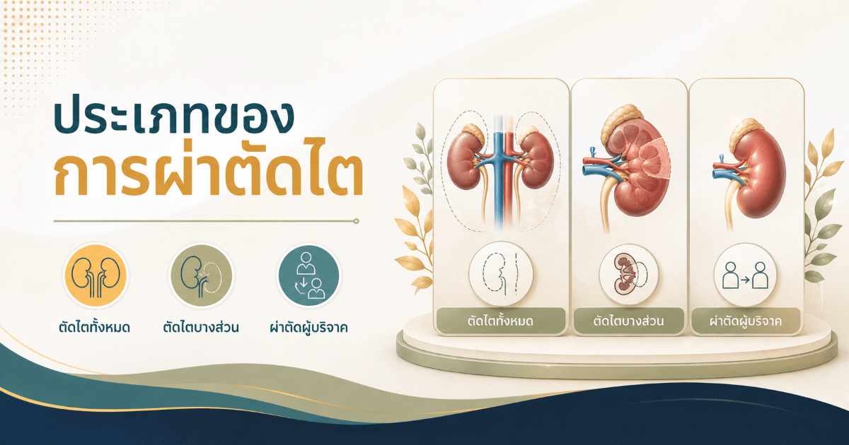 ประเภทของการผ่าตัดไต
