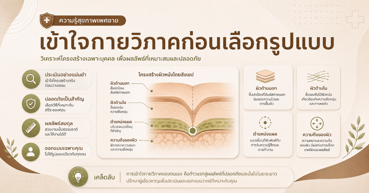 เข้าใจกายวิภาคก่อนเลือกรูปแบบ