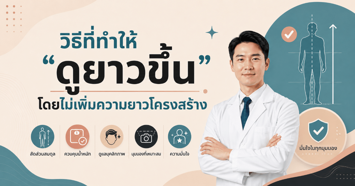 วิธีที่ทำให้ “ดูยาวขึ้น” โดยไม่เพิ่มความยาวโครงสร้าง