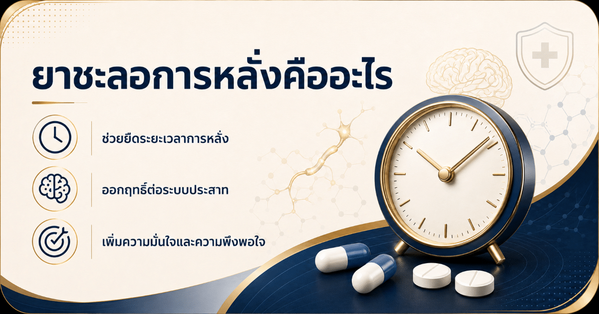 ยาชะลอการหลั่งคืออะไร