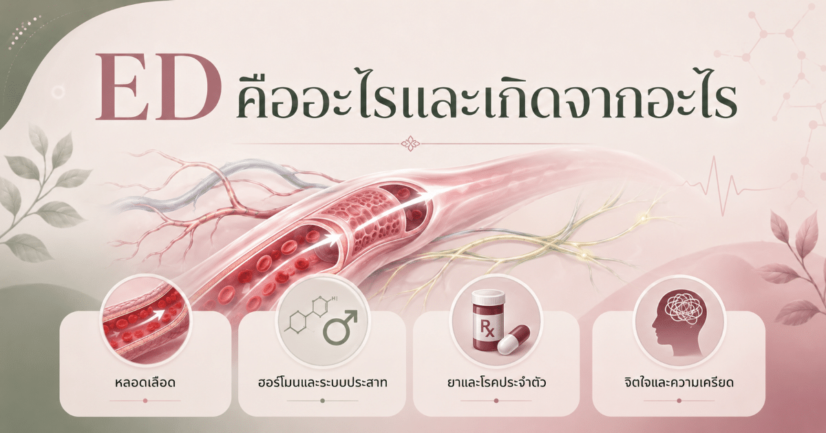 ED คืออะไรและเกิดจากอะไร