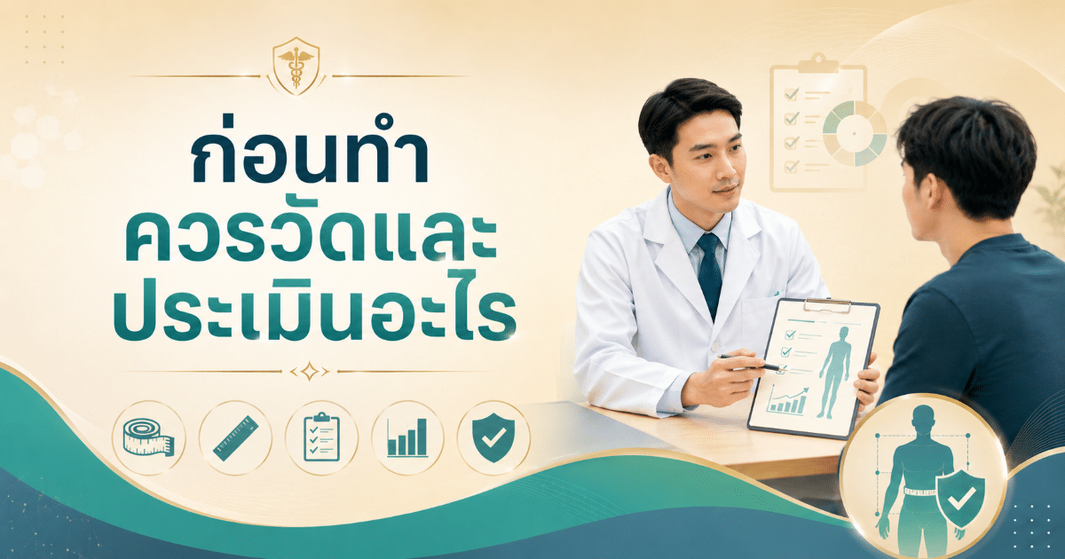 ก่อนทำควรวัดและประเมินอะไร