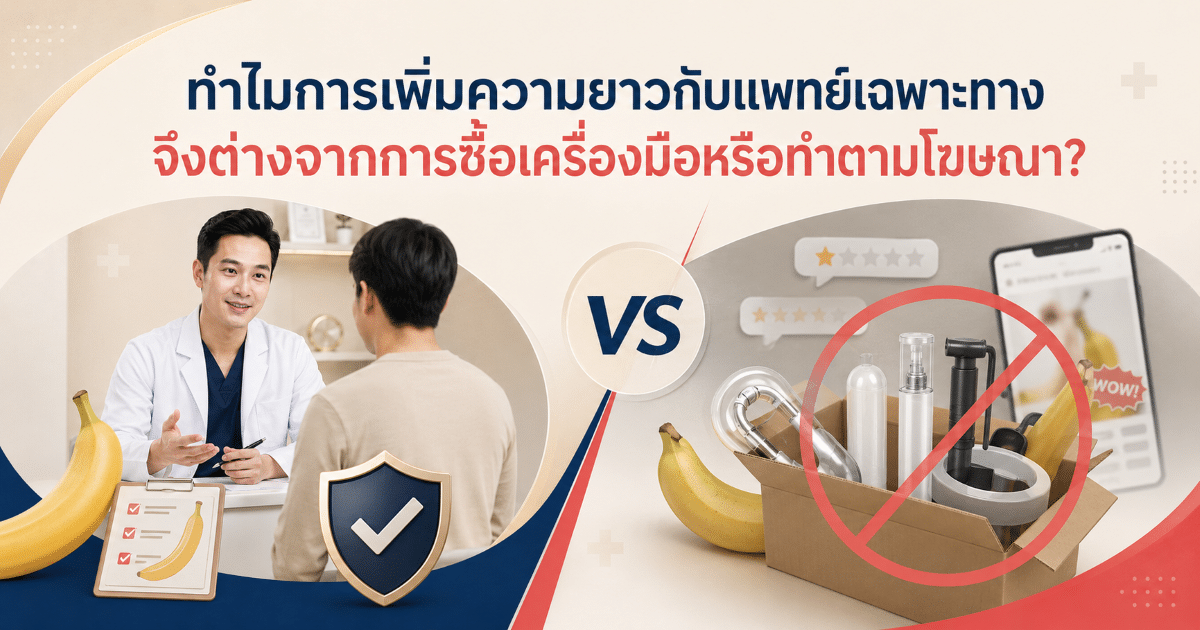 ทำไมการเพิ่มความยาวกับแพทย์เฉพาะทางจึงต่างจากการซื้อเครื่องมือหรือทำตามโฆษณา?