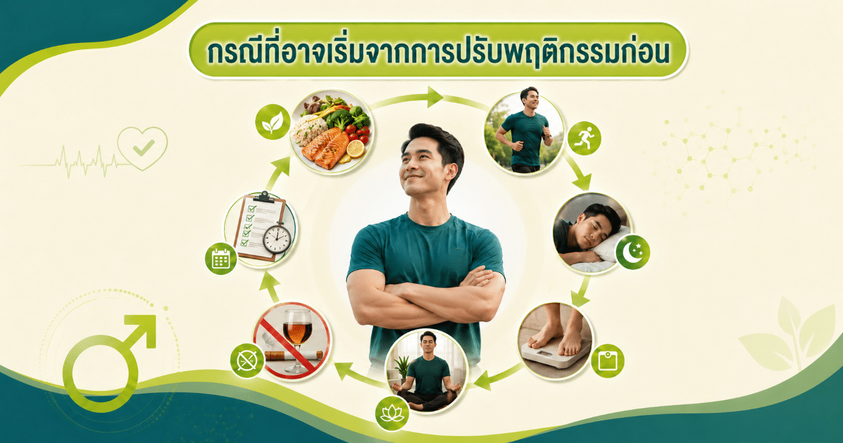 กรณีที่อาจเริ่มจากการปรับพฤติกรรมก่อน