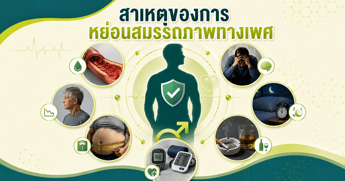 สาเหตุของการหย่อนสมรรถภาพทางเพศ