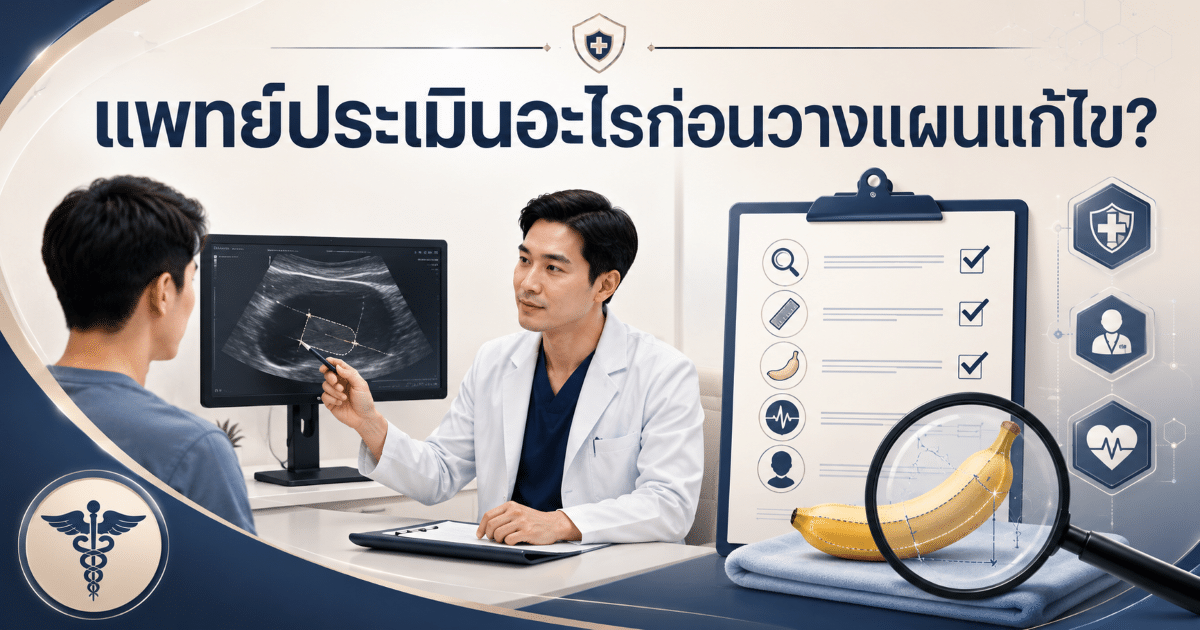 แพทย์ประเมินอะไรก่อนวางแผนแก้ไข?