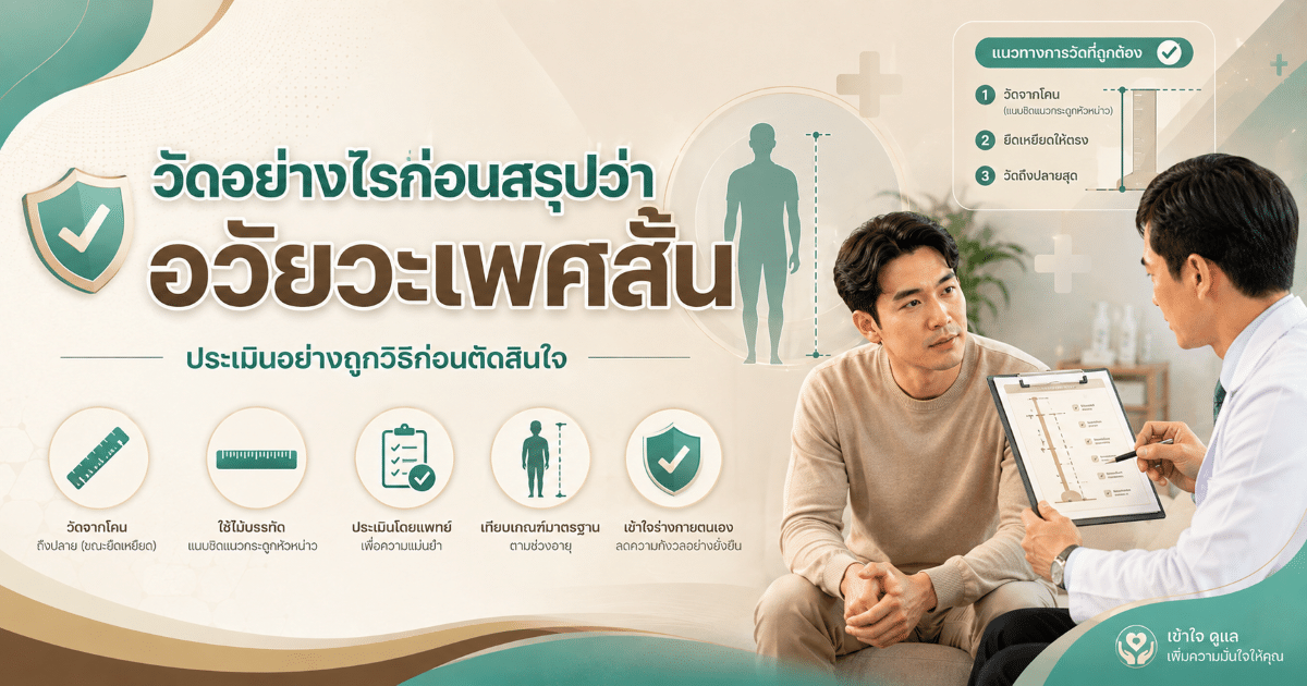 วัดอย่างไรก่อนสรุปว่าอวัยวะเพศสั้น