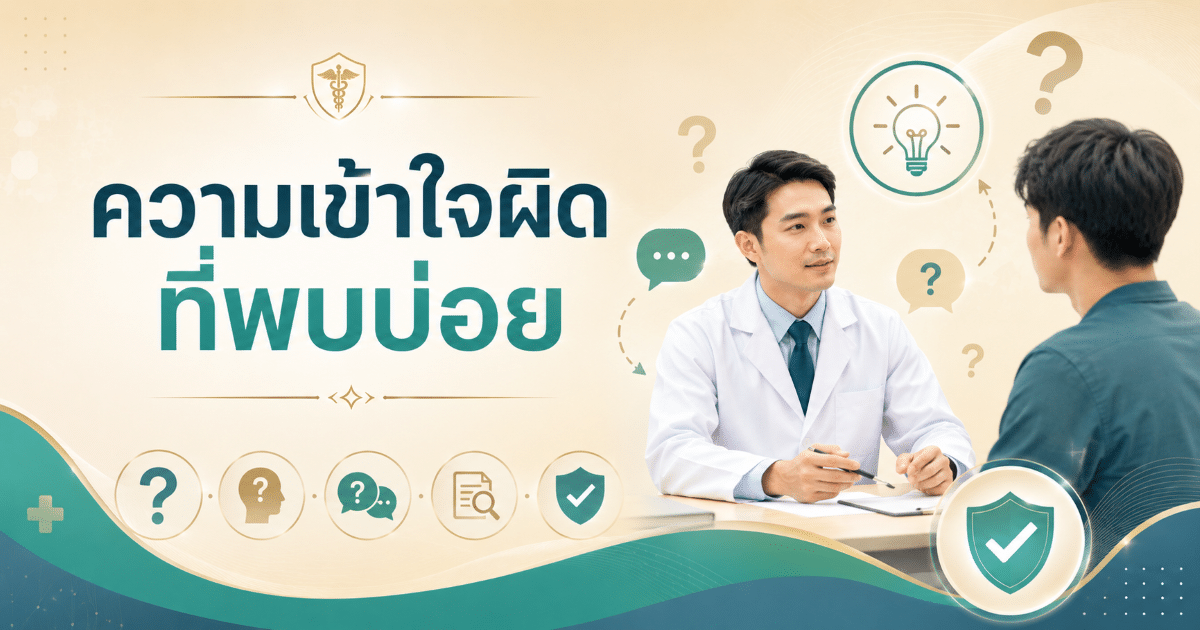 ความเข้าใจผิดที่พบบ่อย