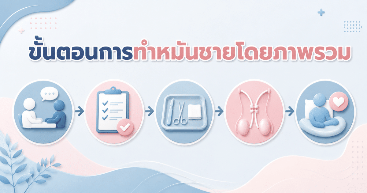 ขั้นตอนการทำหมันชายโดยภาพรวม
