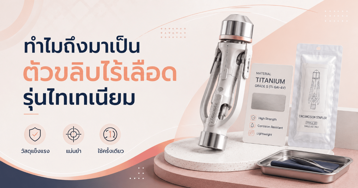 ทำไมถึงมาเป็นตัวขลิบไร้เลือดรุ่นไทเทเนียม