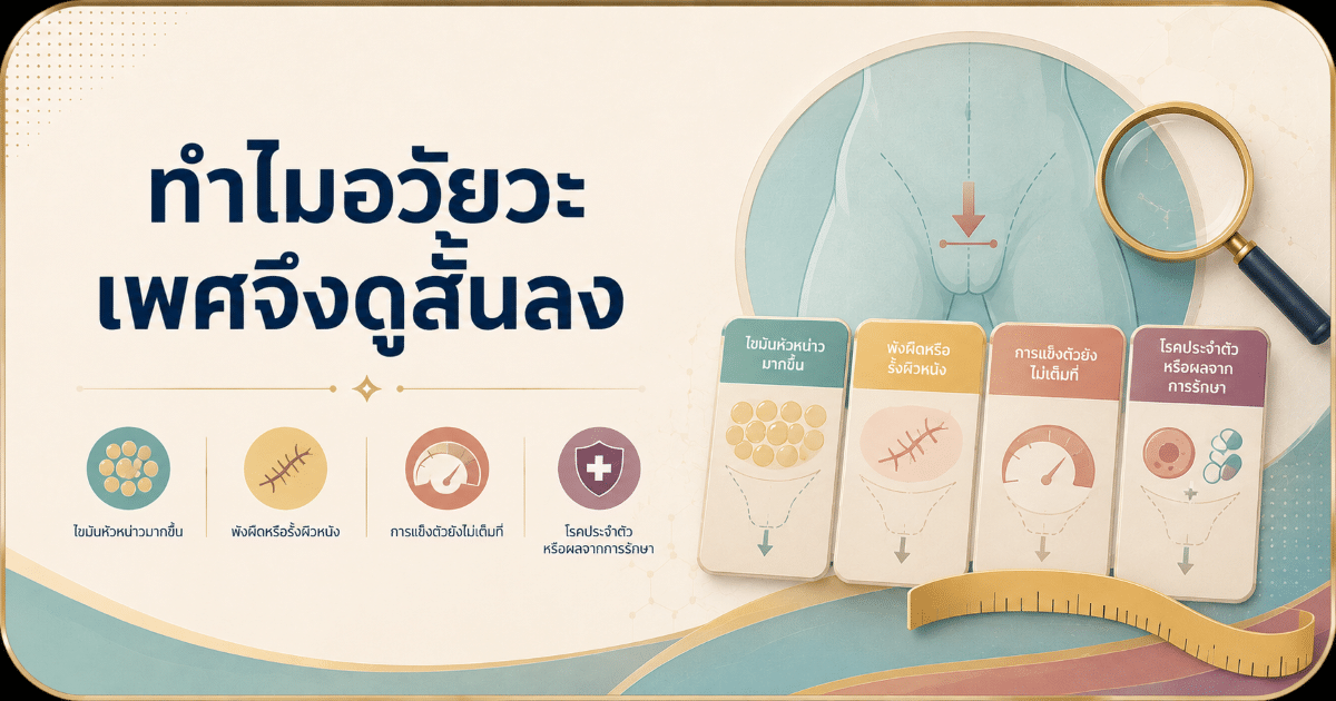 ทำไมอวัยวะเพศจึงดูสั้นลง