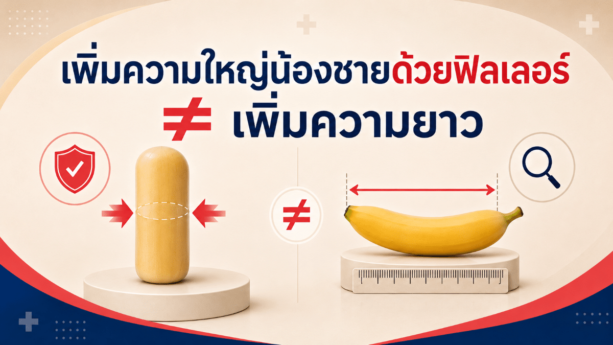 เพิ่มความใหญ่น้องชายด้วยฟิลเลอร์ ≠ เพิ่มความยาว