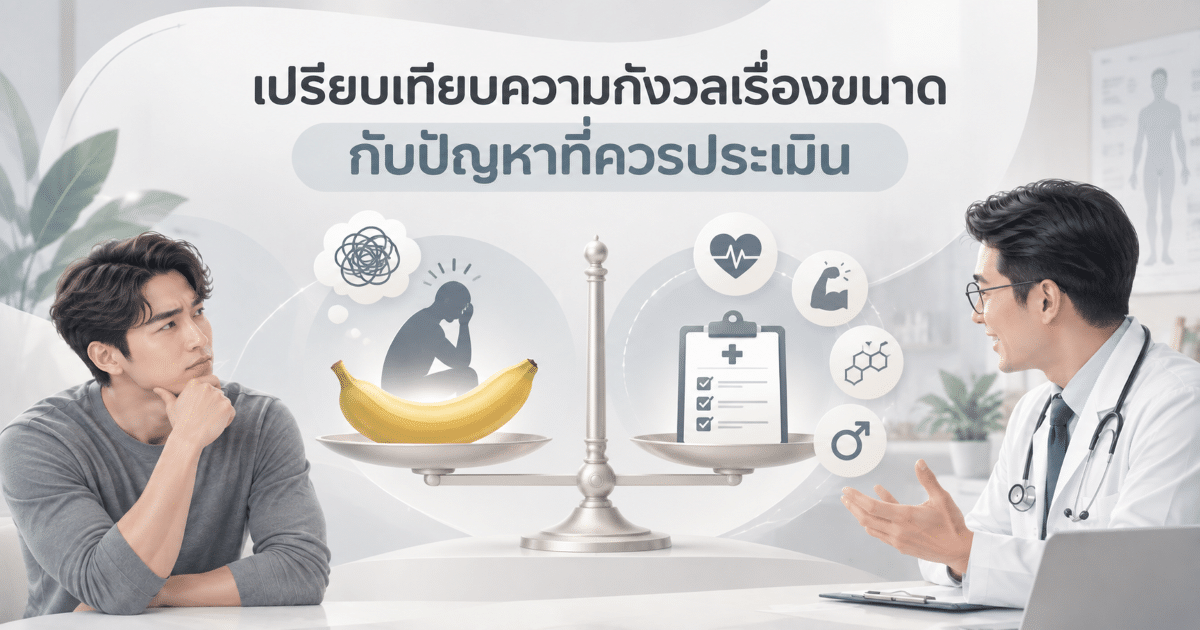เปรียบเทียบความกังวลเรื่องขนาดกับปัญหาที่ควรประเมิน
