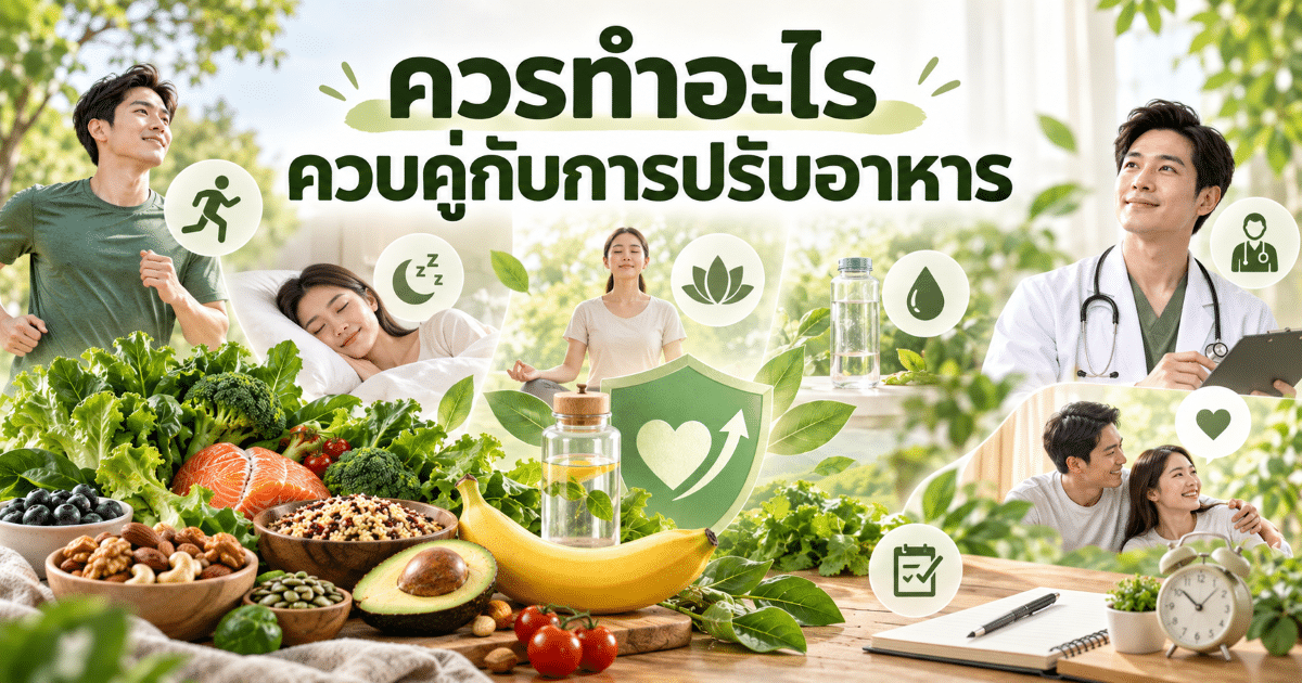ควรทำอะไรควบคู่กับการปรับอาหาร
