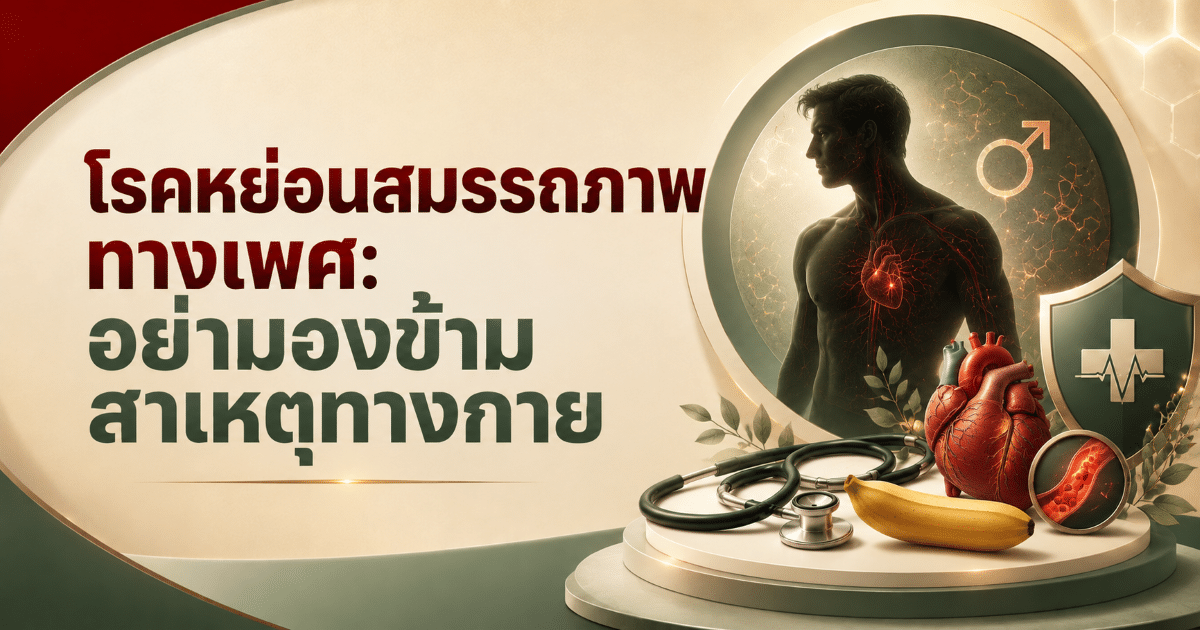 โรคหย่อนสมรรถภาพทางเพศ: อย่ามองข้ามสาเหตุทางกาย