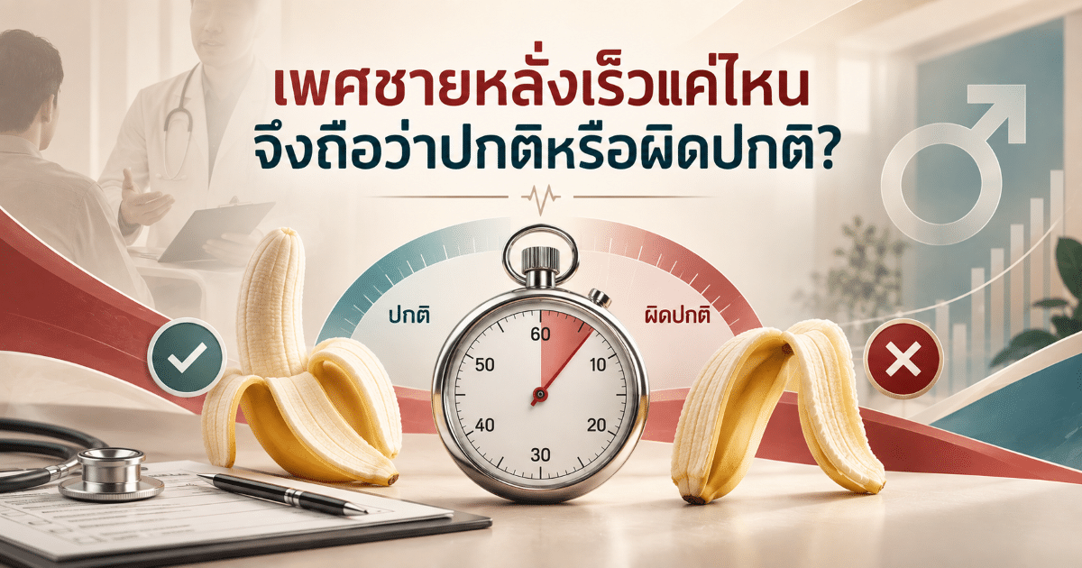 เพศชายหลั่งเร็วแค่ไหน จึงถือว่าปกติหรือผิดปกติ?