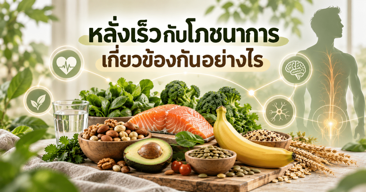 หลั่งเร็วกับโภชนาการเกี่ยวข้องกันอย่างไร