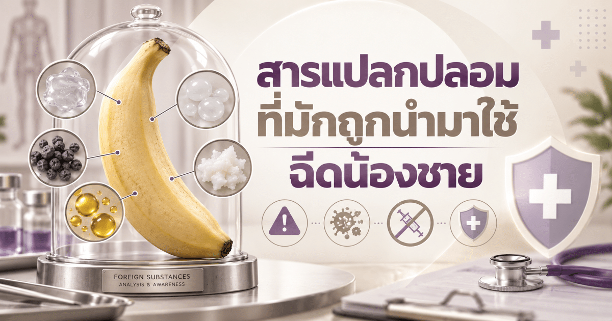 สารแปลกปลอมที่มักถูกนำมาใช้ฉีดน้องชาย