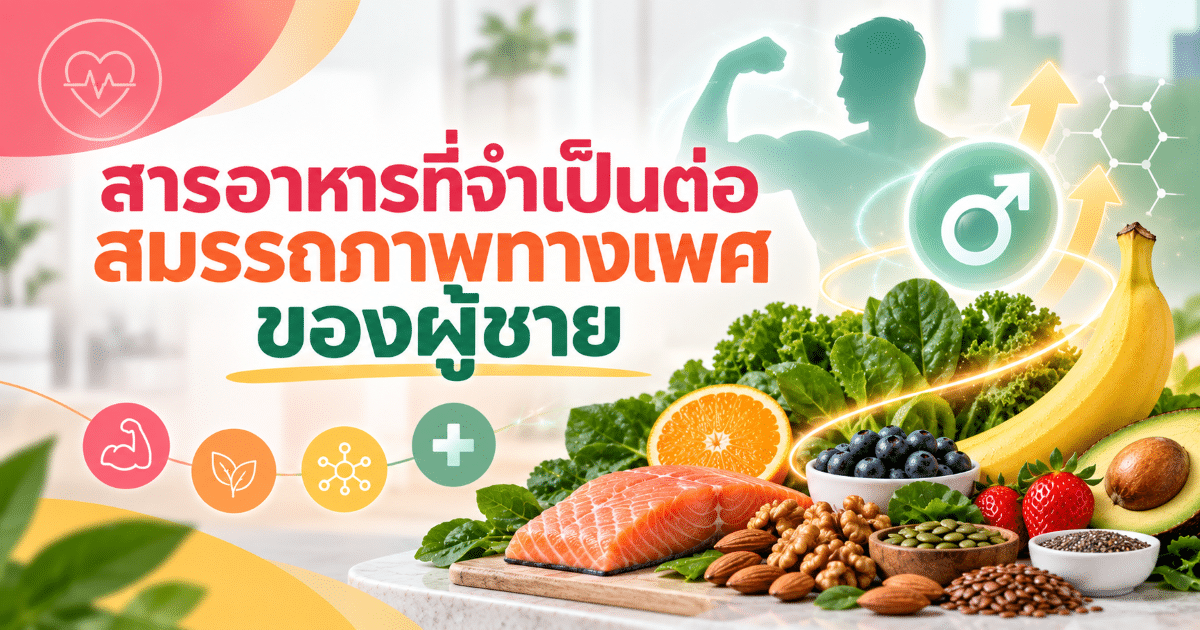 สารอาหารที่จำเป็นต่อสมรรถภาพทางเพศของผู้ชาย